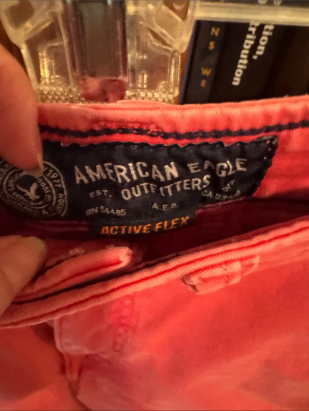 American Eagle Outfitters Coral Pink Flat Front Shorts